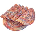 thumbnail image 5 of NEWEEN 15" Round Placemats Set of 6 Braided Fabric Heat Resistant Washable Table Mat for Kitchen for Kitchen Party Decor, 5 of 5