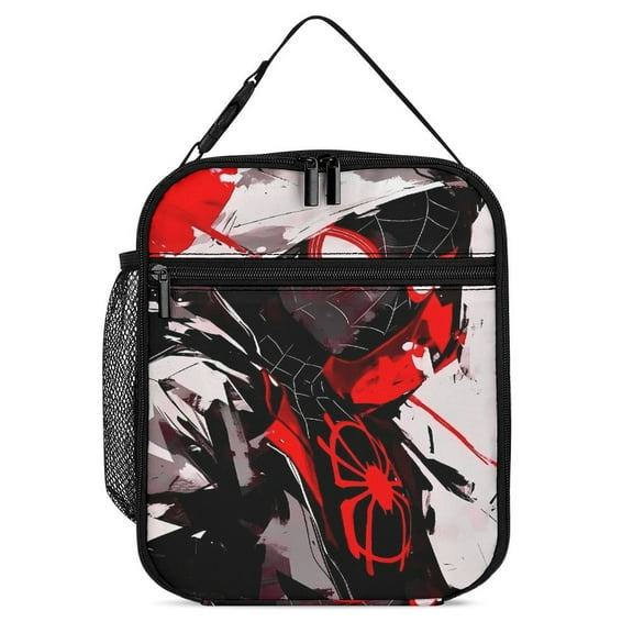 Spider-man Lunch Box, Large Capacity Durable Reusable Lunch Bag Leakproof Portable Suitable For Travel Work Office Picnic