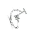 thumbnail image 1 of tredstone Initiale Lettre Anneau pour les Femmes Filles Alliage Argent Alphabet Anneaux Incrustés de Cristal Réglables Initial Anneaux Type de Cadeau23, 1 of 9