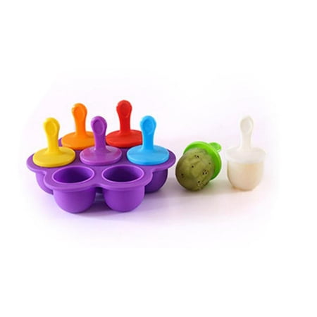 Silicone Mini Ice Pops Mold Ice Cream Ball Lolly Maker Popsicle Molds ...