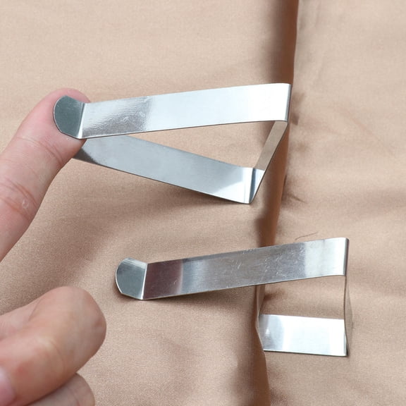 BALAHAPY 6-Pack Plated Table Skirt Clips for Home and Restaurant Use, Securely Hold Table Covers in Place