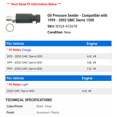 thumbnail image 2 of Oil Pressure Sender - Compatible with 1999 - 2002 GMC Sierra 1500 2000 2001, 2 of 2