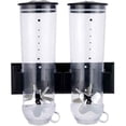 thumbnail image 1 of Dispensador de dulces doble para montaje en pared, anillo de goma sellado que garantiza la frescura en el almacenamiento de cereales secos, contenedores herméticos de gran capacidad para ahorrar, 1 of 5