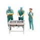 thumbnail image 2 of Mini Doctor miniaturas 1/64 resina Sandtable decoración cirugía paciente miniatura modelo figuras accesorios coleccionable herramienta carro modelo Hugo miniaturas de doctor, 2 of 7