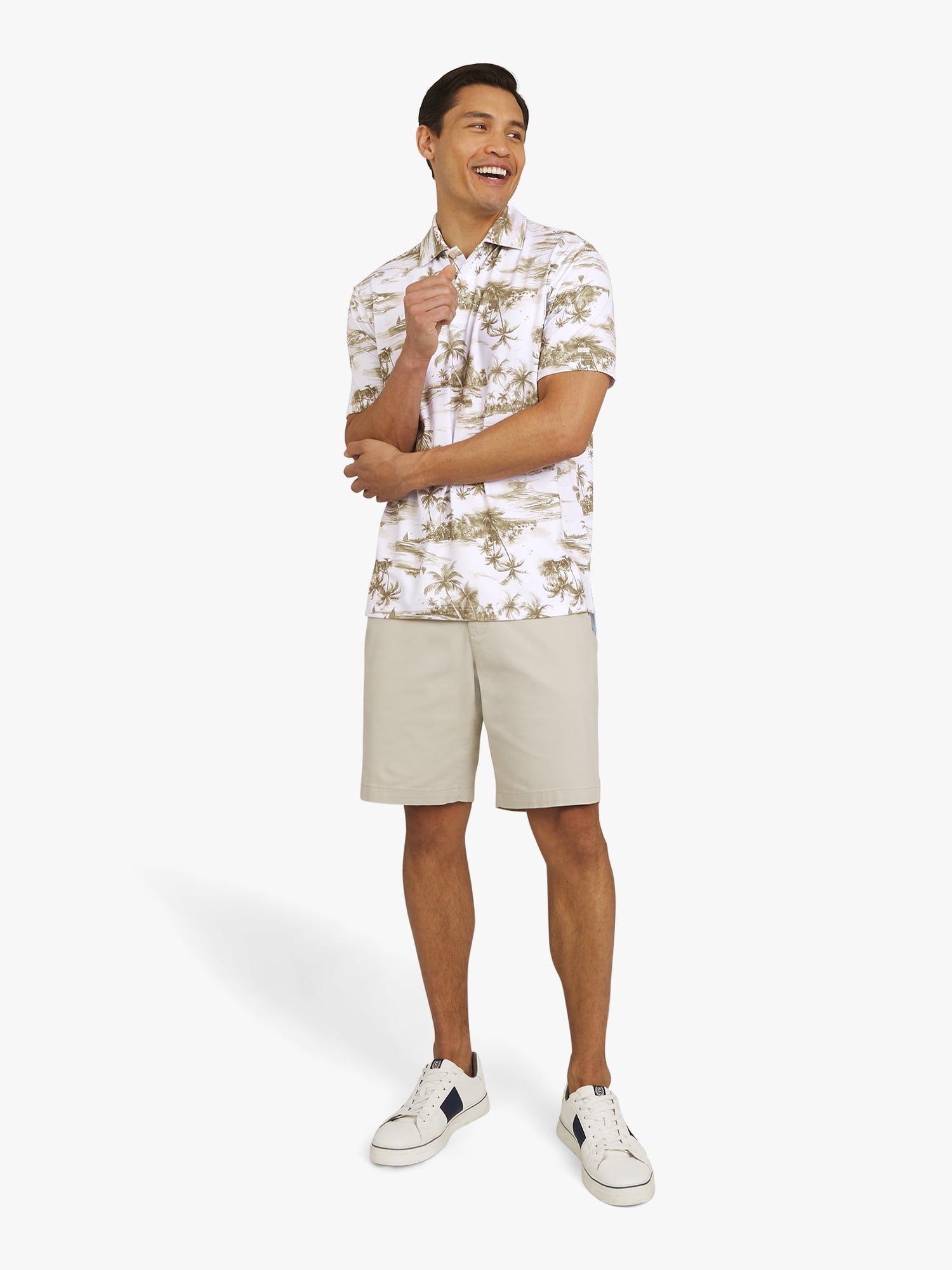 Chaps Men's and Big Men's Everyday Performance Printed Polo Shirt, Sizes S-3XL