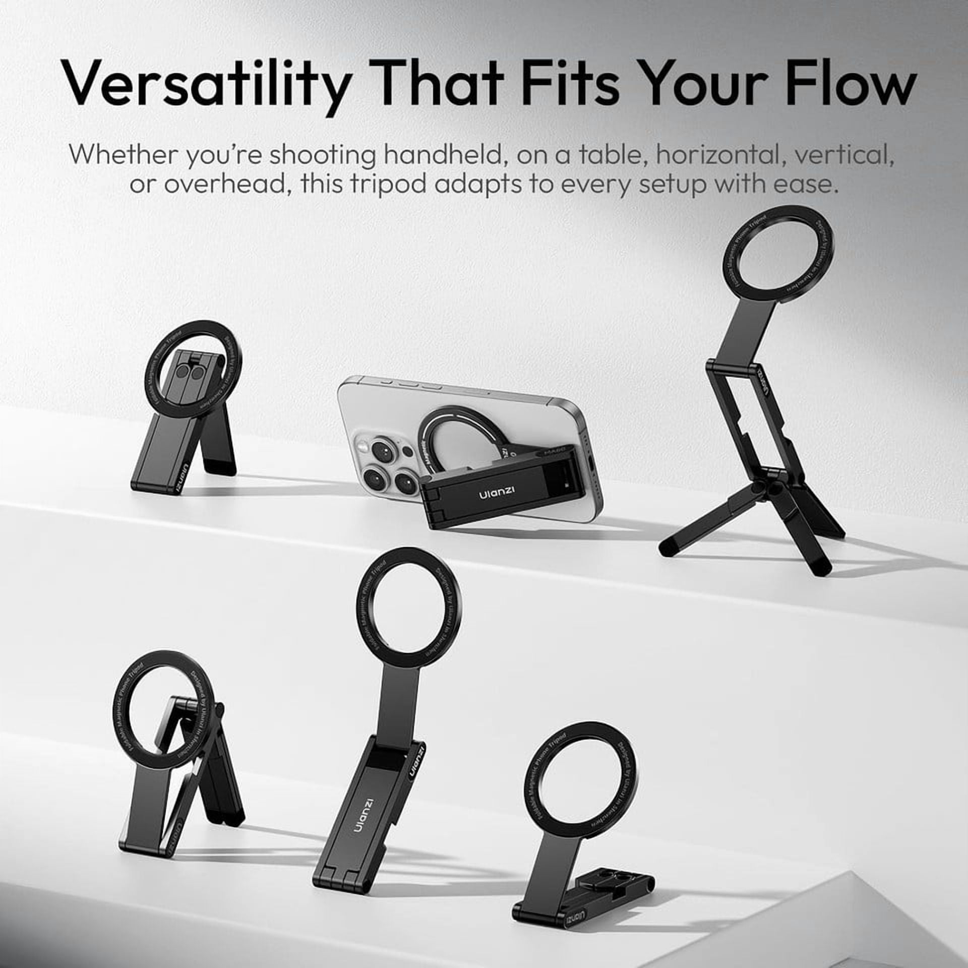 ULANZI MA60 Magnetic Phone Tripod Stand Aluminium Smartphone Mini Pocket Stand
