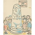 thumbnail image 2 of Josef Čapek 12x14 Black Ornate Wood Framed Double Matted Museum Art Print Titled: I Had a Dog and a Cat Pl 02 (1928), 2 of 5