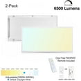 2x4 LED Flat Panel Light 3000K 5000K 50W 600W Equivalent 010V