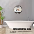 thumbnail image 3 of Poodle Bath Soap Wash Your Paws Vintage Round Tin Sign, Poodle Print, Poodle Funny Bathroom Decor, Animal Wall 12inchx12inch, 3 of 5