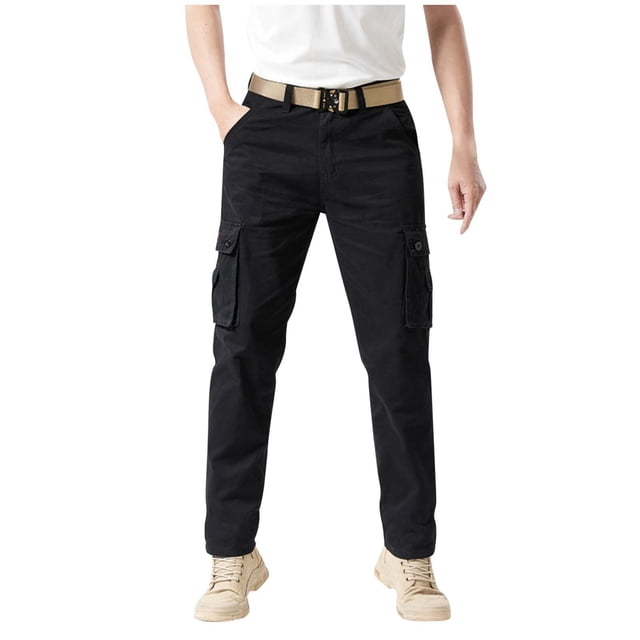 JHLZHS Dress Pants for Men Tall Men's Overalls Pants Pants Outdoor Elastic Loose Soft Pants Spring and Autumn Pants Plaid Pants for Men Men's Athletic Pants Joggers