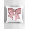 thumbnail image 6 of Ryan; Glitter Pink Coquette Bow with Star Throw Pillow Cover 45x45cm – Cute Decorative Cushion Case for Gift, 6 of 7
