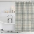 thumbnail image 6 of Buffalo Plaid Shower Curtains for Bathroom, Waterproof Fabric Bath Curtains Decor, Bath Tub Curtain Slate Blue Grey Farmhouse Gingham Striped Decorative Shower Curtain Sets with 12 Hooks, 72x72 Inch, 6 of 7