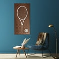 thumbnail image 4 of L&V Vibe Racquet Frameless Free Floating Tempered Glass Panel Graphic Wall Art , 24" x 48", 4 of 9