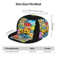 thumbnail image 6 of Cash and Nico Brim Bill Baseball Cap Adjustable Snapback Hat Hip Hop Dad Caps Men Women, 6 of 9