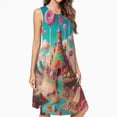 thumbnail image 2 of Sky Candy Land Casual Sleeveless Loose Sundress Dress For Women Summer Dress Daily Woman, 2 of 4