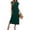 Green, variant on Women's Slim Fit Sundress Tea-Length Sleeveless Crew Neck Solid Color Casual Party Cocktail Summer Dresses