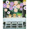 thumbnail image 3 of 12 Pieces Paper Flower Decoration for The Wall Tissue Paper Chrysanth Flowers DIY Crafting for Wedding Backdrop Nursery Wall Decoration (Multicolor 2), 3 of 7