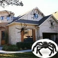 thumbnail image 3 of Giant Realistic Halloween Spider Decor - 12" to 78" Poseable Scary Spider with Glowing Red Eyes for Indoor/Outdoor Haunted House Displays (Includes Hanging Cotton Web), 3 of 9
