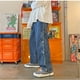thumbnail image 1 of WILLBEST Jeans Mujer Pantalones Vaqueros de Mujer de Cintura Alta, Sueltos, de Pierna Recta, Con Bordado Floral, Cómodos, Elásticos, Informales, para Uso Diario Chica, 1 of 4