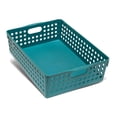 thumbnail image 1 of Caja Prichos de Plástico Organizadora Rectangular Calada Azul, 1 of 4