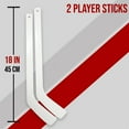 thumbnail image 2 of PRISP Plastic Mini Hockey Stick - 18 Inch Knee Hockey Stick; Sports Gift for Indoors, Basement, Garage, 2 of 7