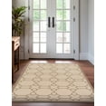 thumbnail image 5 of Unique Loom Outdoor Trellis Collection Area Rug - Geometric (7' 1" x 10' Rectangle Beige/Brown), 5 of 7