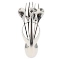 thumbnail image 1 of Soporte para cubiertos Soporte decorativo para cubiertos Base de cisne Soporte para cubiertos de postre de Soporte para tenedor tenedor 3 cucharada perfecl Utensilios de cocina con soporte, 1 of 7