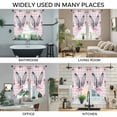thumbnail image 3 of Spring Easter Swag Valances for Windows 2 Pack, Kitchen Window Curtains 36 Inch Length, Cute Rabbits Ears Bow Daisy Floral Pink Plaid Privacy Swag Curtains for Living Room/Bathroom 36"x36", 3 of 8