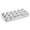 Grey, variant on TAROFISH Reusable Egg Carton with Lid 18-Cell Stackable Refrigerator Egg Storage Container Plastic Egg Tray for Kitchen Restaurant Camping 11.81 Inch,Grey