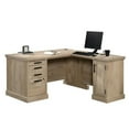 thumbnail image 5 of UrbanPro Traditional 60" Engineered Wood L-Shaped Desk in Prime Oak, 5 of 11