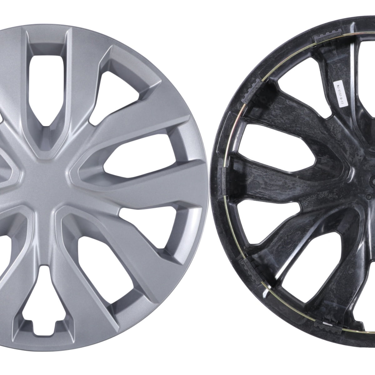(4 Pack)17" Hubcaps Wheel Rims Cover for 2014-2020 Nissan Rogue Compatible with Steel Wheels Snap on Installation ABS+PC Material(17-inch,Lacquer)