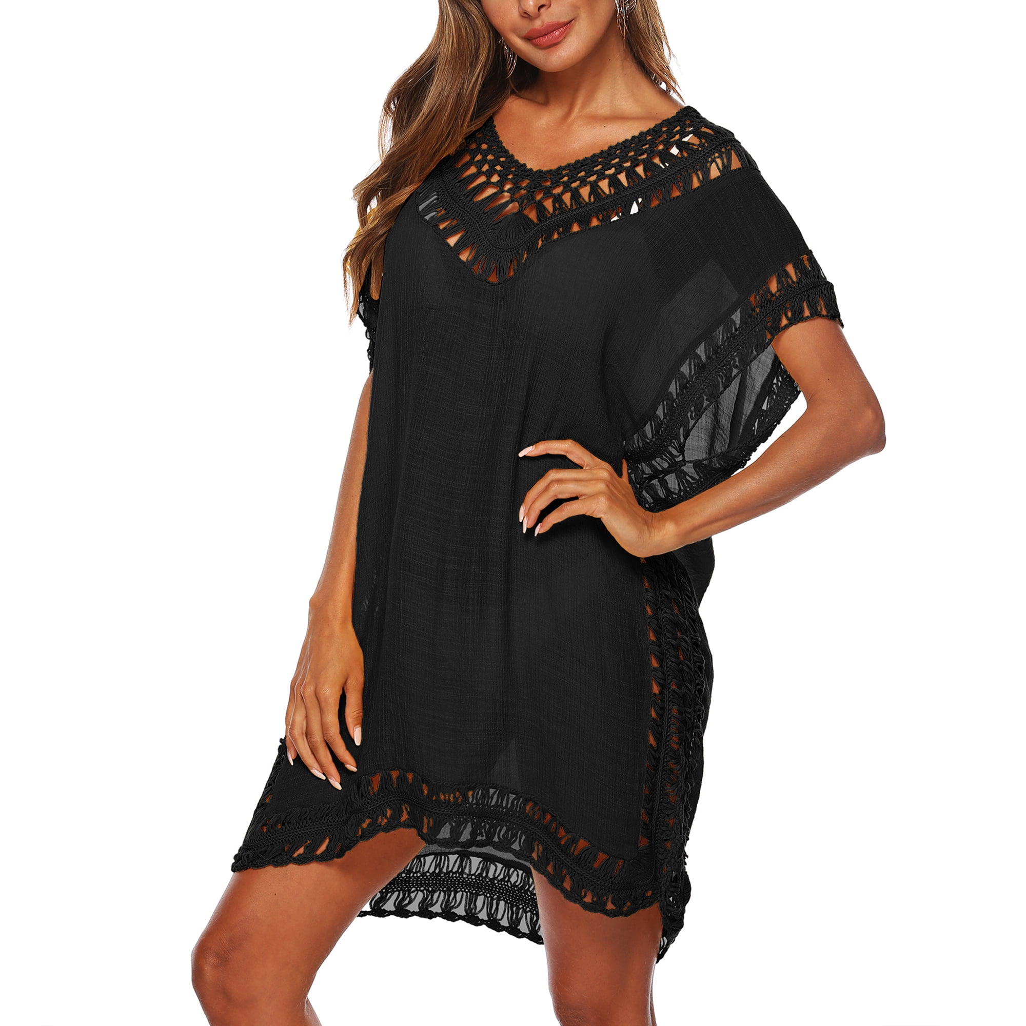 Canrulo Swimsuit Cover Ups Women's Bathing Suit Coverups Dress Bikini Beach Tunic Top
