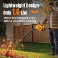 thumbnail image 3 of Cordless Leaf Blower for Dewalt 20V Battery, 2-in-1 , 3 Speed 150 mph Lightweight Blower Vacuum for Lawn, Extended Tube Inflator Deflator Tool (Battery Not Included), 3 of 7