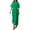 Green, variant on Kureaily Women Summer Elegant Solid Color Short Sleeve Belted Shirt Dress Womens Dresses Casual Maxi Dress for Women