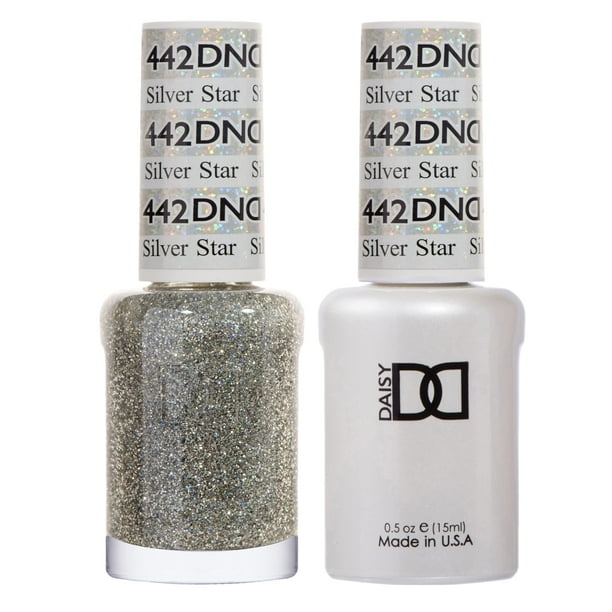 Set de esmaltes en gel DAISY DND 442 Silver Star Silver 15 ml