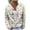 White-A, variant on Cardigan Sweaters for Women Oversized Crew Neck Cropped Long Sleeve Button Down Tops Printed Knitted Outerwear (White L)
