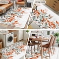 thumbnail image 5 of 3'x5' Area Rugs, Vintage Leaves Indoor Outdoor Area Rug for Living Room Bedroom, Summer Botanical Pastoral Watercolor Washable Bathroom Rugs Kitchen Floor Carpet Mats Home Decor Aesthetic, 5 of 8