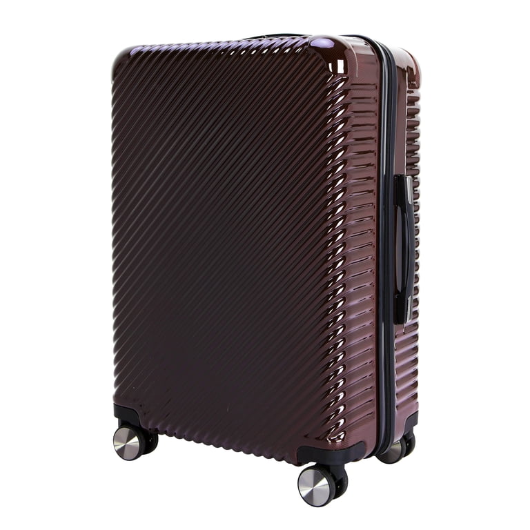 Ecotech Veer 24" Checked Hardside Luggage, Chocolate photo 4