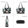 thumbnail image 6 of FORMRS Canvas Laptop Tote Bag for Women with 15.6" Computer Compartments Shoulder Handbag, Black Cubes, 6 of 7
