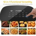 thumbnail image 6 of Beddle 6 Qt Compact Air Fryer Toaster Oven with Digital LED Touchscreen Electric Hot Oven, Oilless Multifunctional Cooker with Auto Shut-Off,Gray, 6 of 7