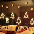 thumbnail image 4 of Lámpara colgante con forma de venado y copo de nieve para Navidad, luz LED, adorno para ventana, decoración para el hogar, Navidad 2024, Año Nuevo, 4 of 5