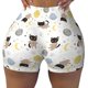 thumbnail image 2 of Balery Cute Cat Pantalones cortos de entrenamiento estampados para mujer, sin costuras, ajustados, para gimnasio, yoga, correr, deportes, ejercicio activo, fitness.-Medium, 2 of 8