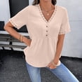 thumbnail image 5 of Casual Tops Womens Shirts Womens Summer Blouses Tops Ladies Tops Blouses Short Sleeve my items saved for later, 5 of 6