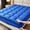 Blue, variant on Soft Quilted Bread Grid Bed Fitted Sheet, Deep Pocket Non-Slip Mattress Topper Cover for Bedroom(Blue,Queen)