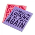 thumbnail image 5 of Unbranded Set Of 2 Wash The Dishes..Funny Text Dishcloth, 5 of 5