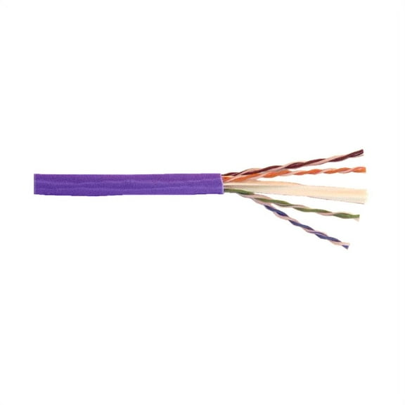 IEC CAB008-PH-L6VT 4 Pair Category 6 Cable 23 Gauge Solid Unshielded Purple
