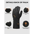 thumbnail image 3 of ORORO Heated Liner Gloves Rechargeable for Men and Women(Black,S), 3 of 8