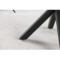 thumbnail image 6 of MAYEERTY Modern Dining Table - Cross Legs, Tempered Glass Top, Sleek for Living Room, 6 of 11