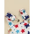 thumbnail image 6 of Nygoyerh Little Girls Boys 4th of July Overalls Toddler Star Print Sleeveless Adjustable Strap Jumpsuit Kids Cute Summer Playsuit with Pockets for Independence Day 6M-6T, 6 of 8