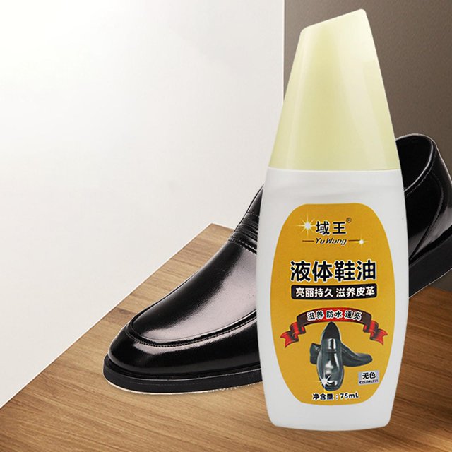 Pu de zapatos líquido, herramienta de limpieza de aceite profesional, pu de zapatos portátil para zapatos de cuero Cartera Blanco Baoblaze Betún líquido para zapatos